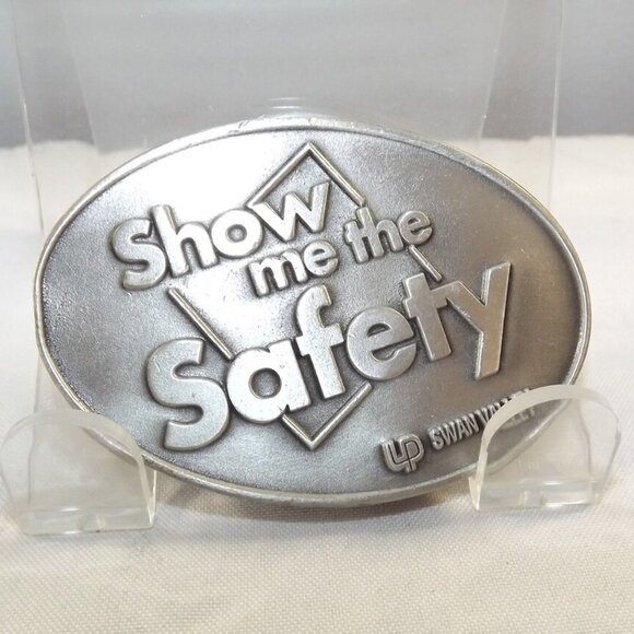 Show me the Safety Swan Valley Advertising Promotional Belt Buckle - Picture 4 of 8